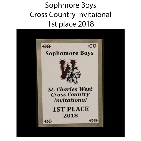 2018 Sophmore Boys Cross Country Invitaional 1st place 